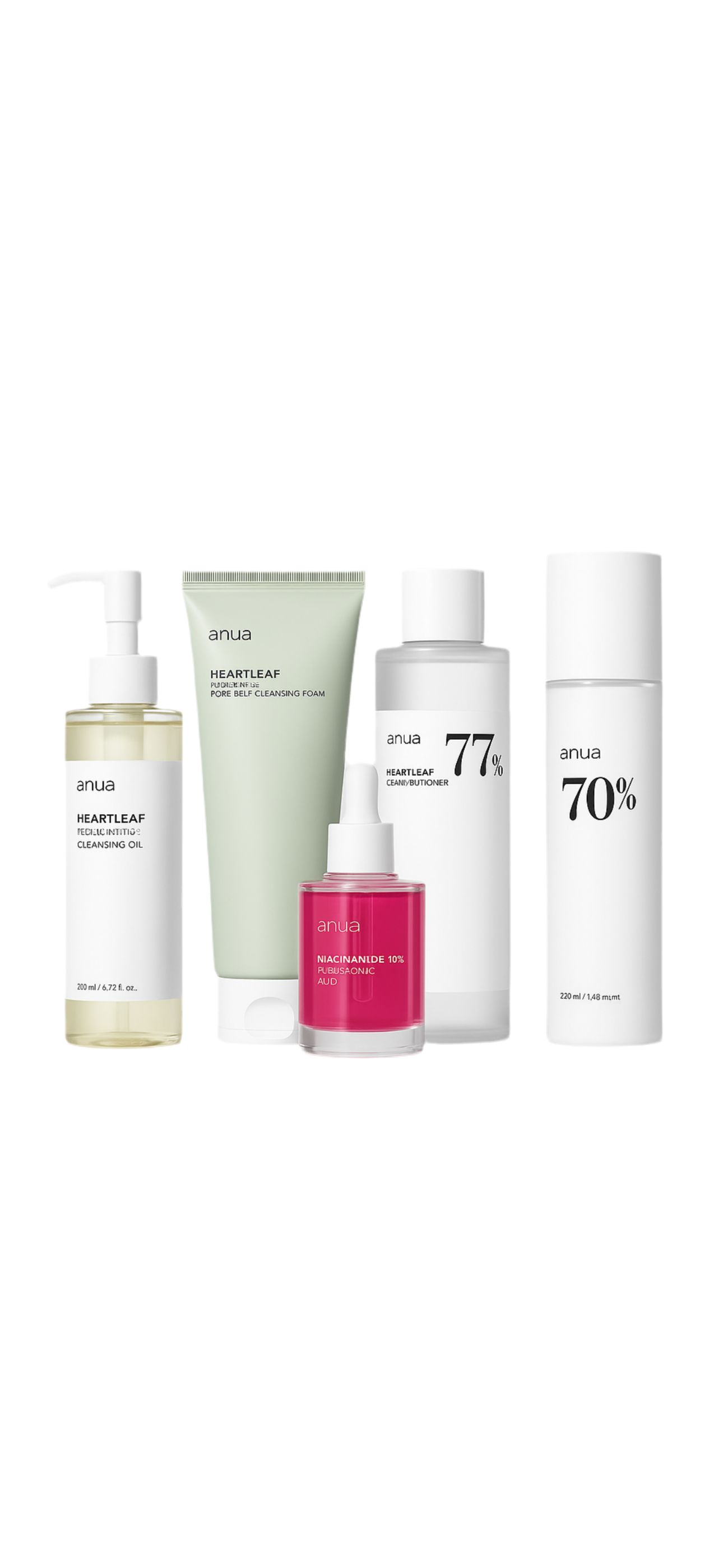Routine Peau Parfaite - Anua (x5 soins essentiels)